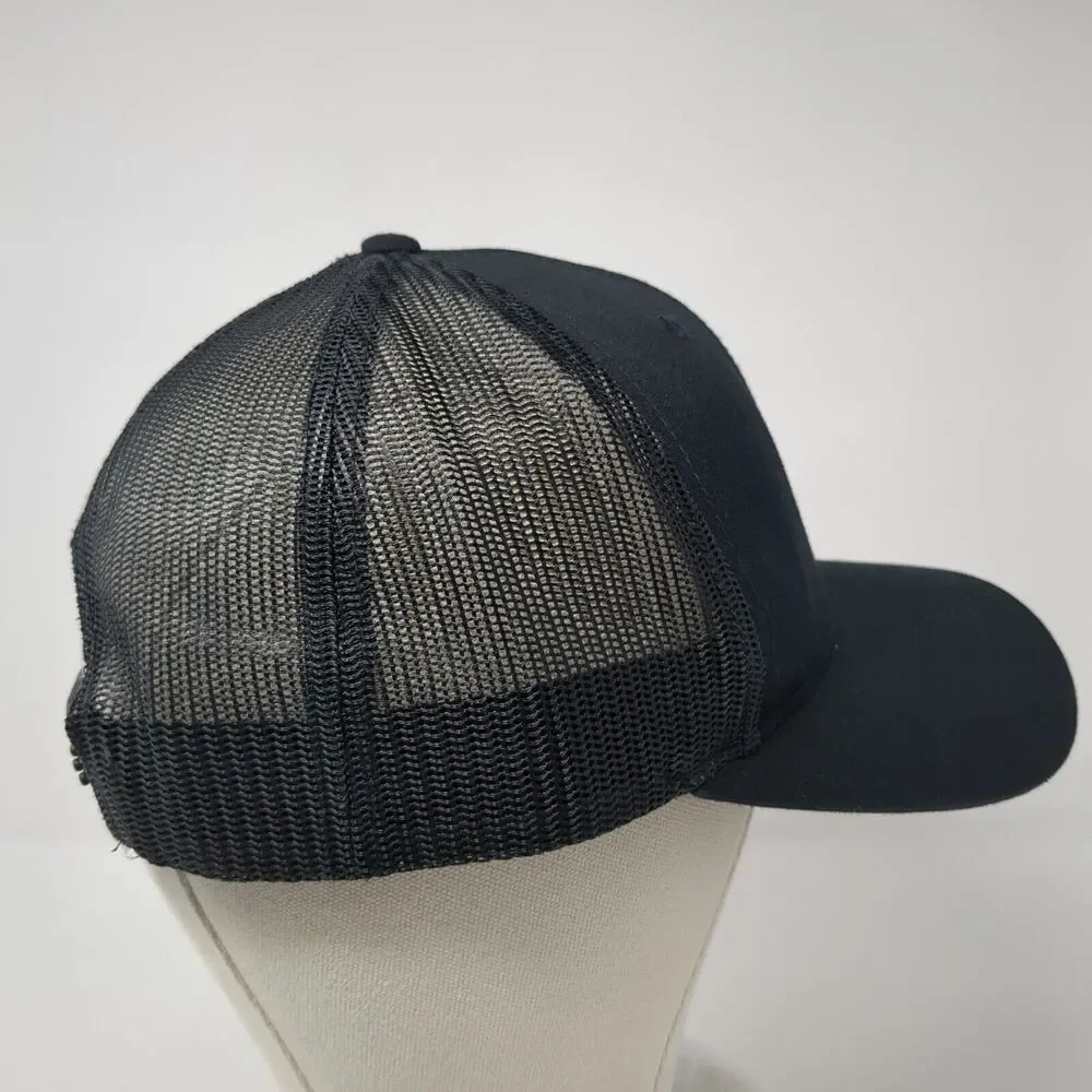 KBear 101 Snapback Trucker Hat Black One Size Mesh Back Richardson